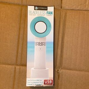 Eternal Bladeless Fan hand held, lightweight, and powerful. E103